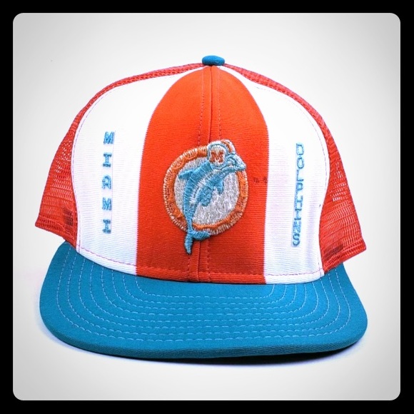 Lucky Stripes Other - Vintage 80s MIAMI DOLPHINS NFL TRUCKER HAT/CAP